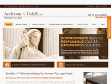Tablet Screenshot of andersoncahill.com